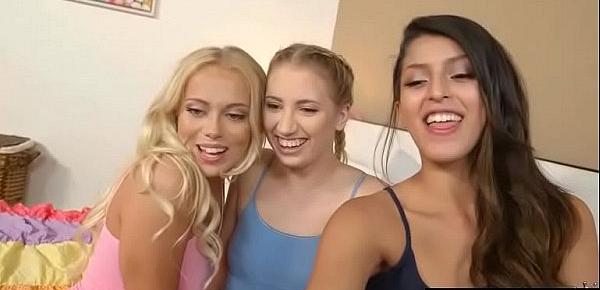  Sex Tape With Horny Lovely Teen Lesbian Girls (Sierra Nicole & Brice Bardot) clip-26